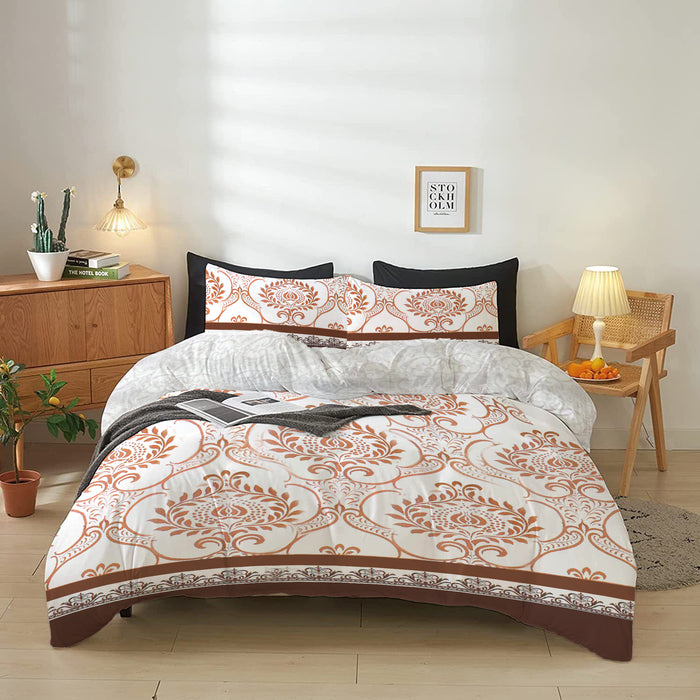 4-Piece Printed Comforter Set 160x220cm Ethnic Hue