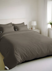 6 Piece  Duvet Cover Set 220x240cm King - Gray Stripe - Cotton Home