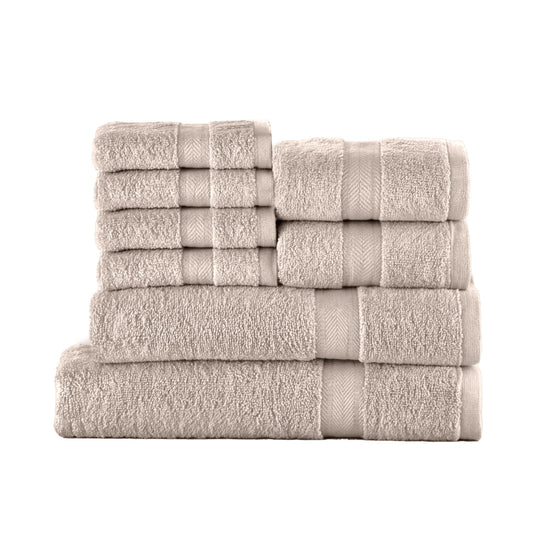 Cotton Towels 8 Piece Set-Soft Feel, Quick Dry, Highly Absorbent Durable Towels