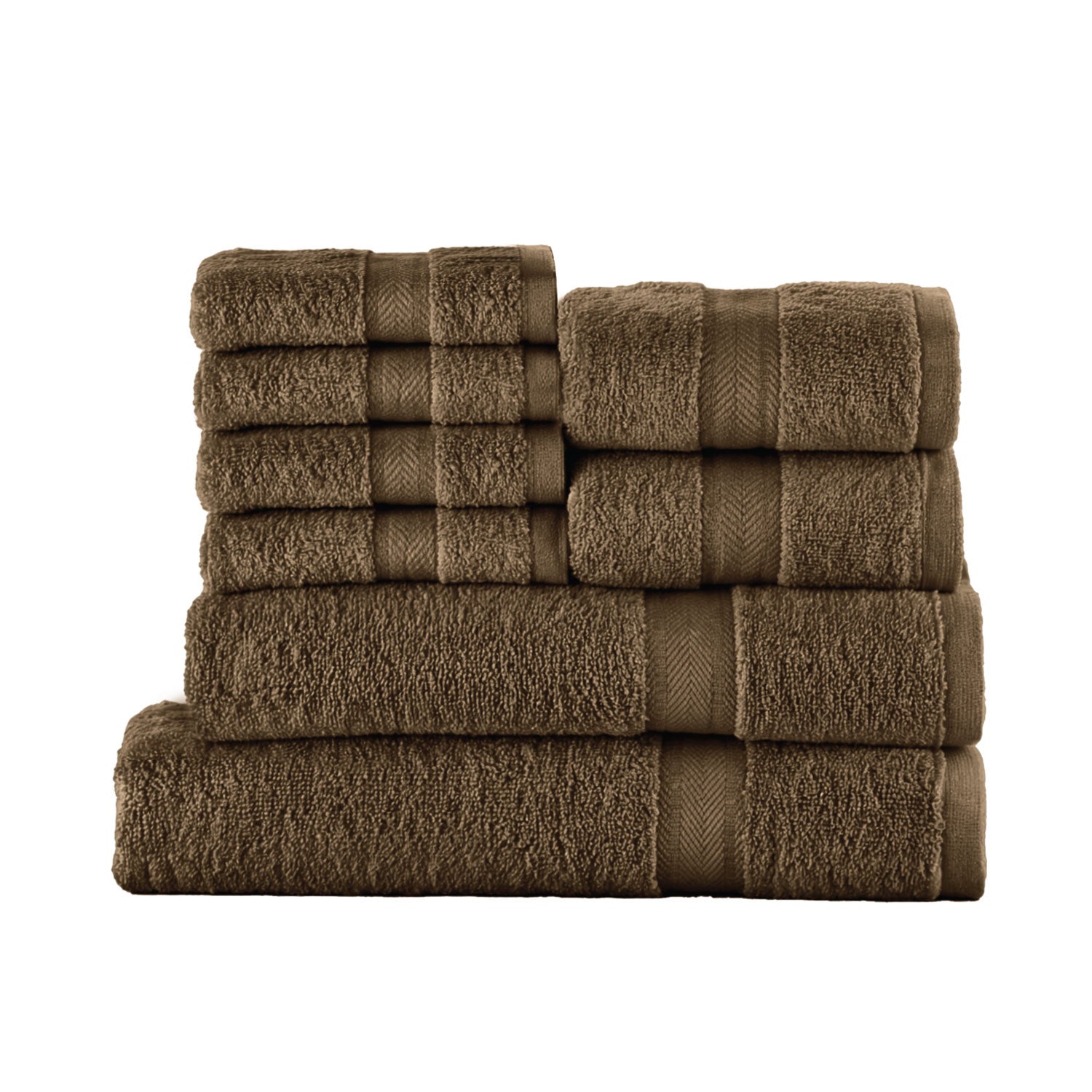 Cotton Towels 8 Piece Set-Soft Feel, Quick Dry, Highly Absorbent Durable Towels