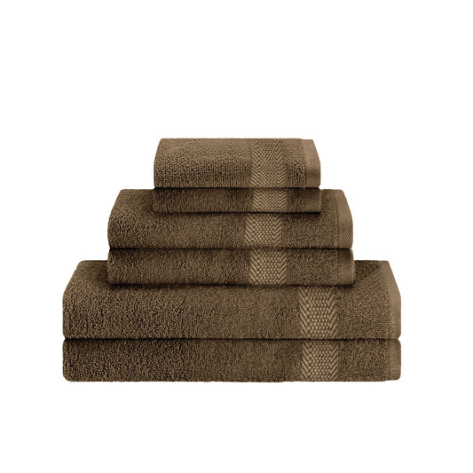 Cotton 6 Piece Towel Set-Soft Feel, Quick Dry, Highly Absorbent Durable Towels