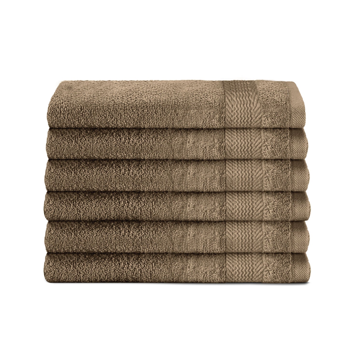 Cotton Hand Towel 50x100 CM 6 Piece Set-Soft Feel, Quick Dry, Highly Absorbent Durable Towels