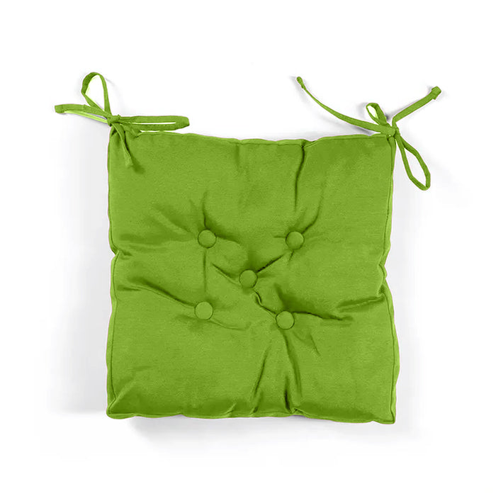 Quilted Chair Pad - Green 40x40cm