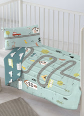 3Piece Baby Crib Comforter Set 90x120 Cotton Comforter, Filled Pillow & Pillow Cover – Dream Home