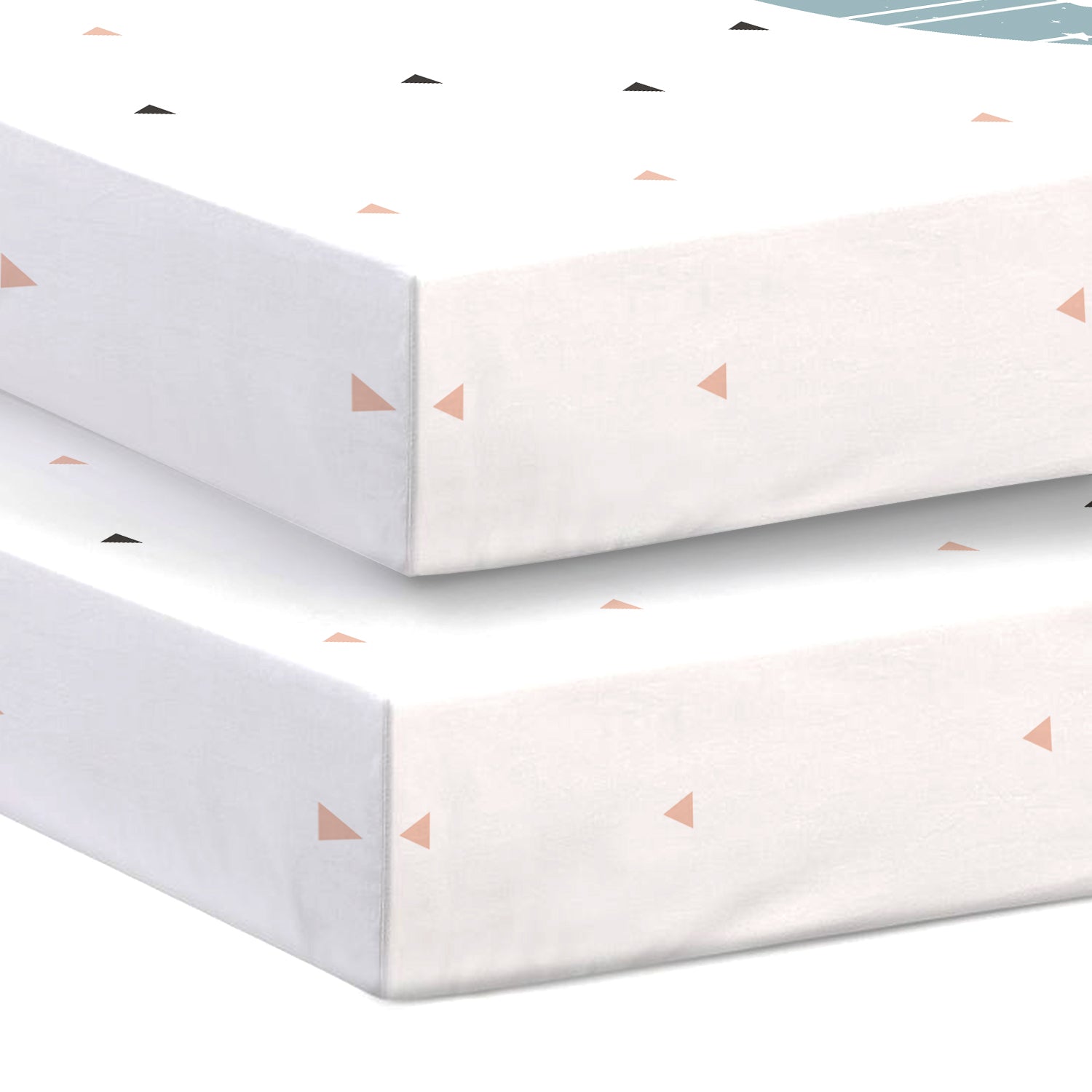 Premium Cotton 2PC Crib Sheets (120x60 cm) Soft, Breathable, Fitted Baby Mattress Sheets Dream Night