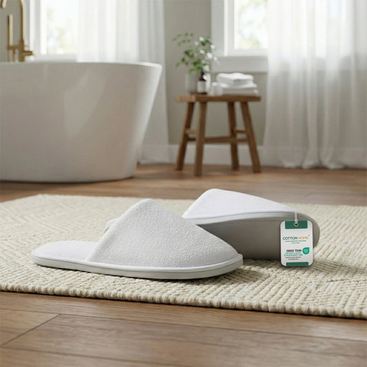 Bathroom Slipper – Soft Lightweight White