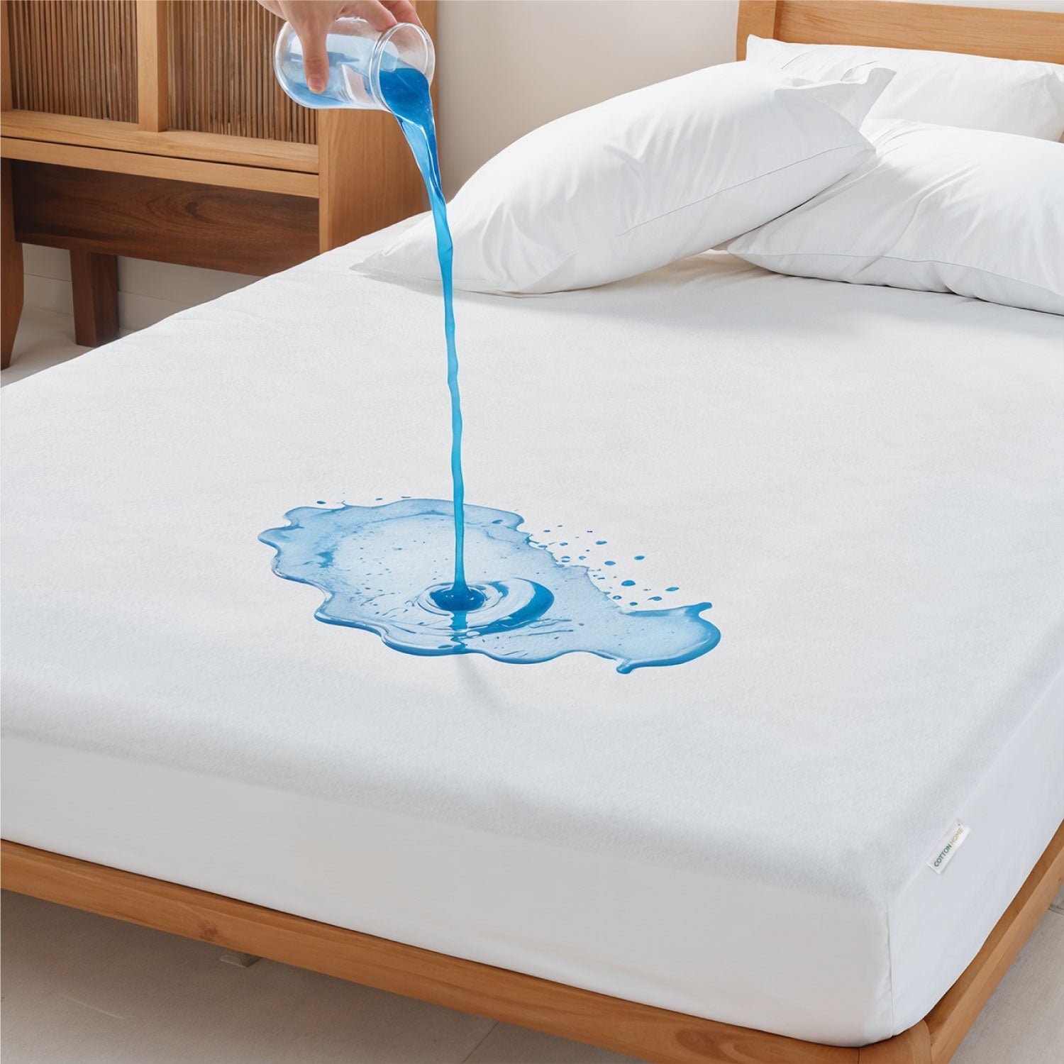 Coral Fleece Waterproof Mattress Protector 90x200+35cm with Deep Pocket