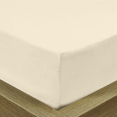 Super Soft Fitted sheet 160x200+30 CM - Ivory - Cottonhome.ae