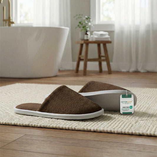 Bathroom Slipper – Soft Lightweight Wood Brown