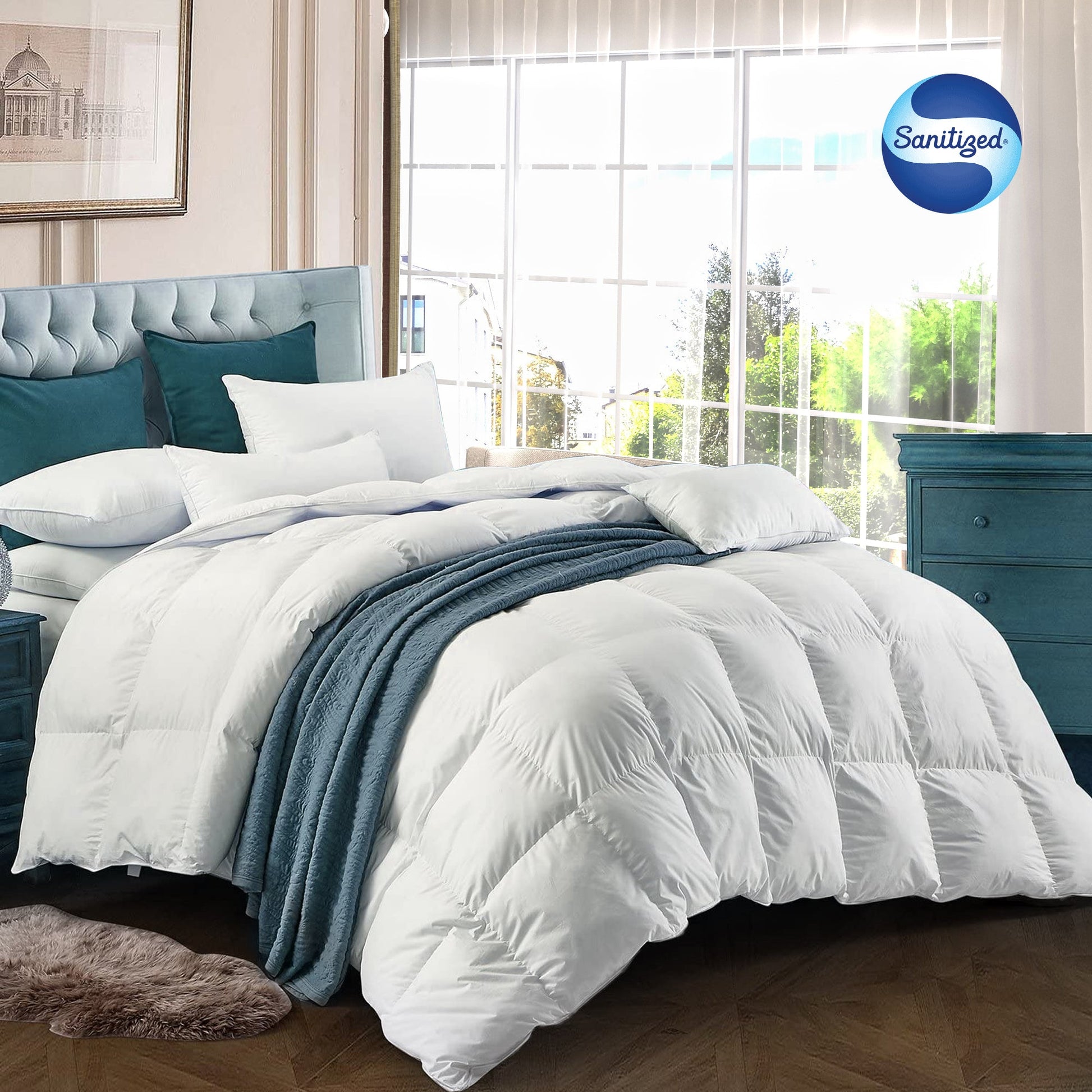 Four Seasons White Sanitized Duvet Anti Allergy Fabric - 135x200CM