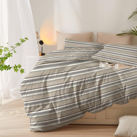 Duvet Cover 4 piece set Queen size High quality 220x240 duvet cover with Fitted sheet and pillow cases Fusion - Cotton Home