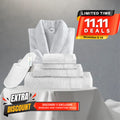 11.11 Deals at Cotton Home: Exclusive Offer on Bath Essentials Set – Bathrobe, Towels & More!