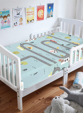 Premium Cotton 2PC Crib Sheets (120x60 cm) Soft, Breathable, Fitted Baby Mattress Sheets Dream Home
