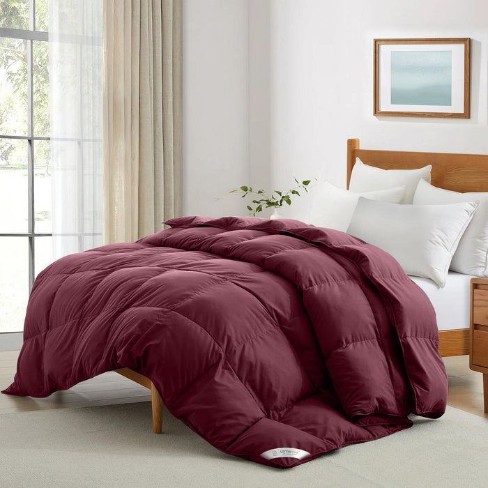 Solid Roll Comforter 220x240 Bordo