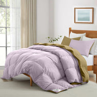 All Season Lilac Super Soft Reversible Comforter Set 220x240cm