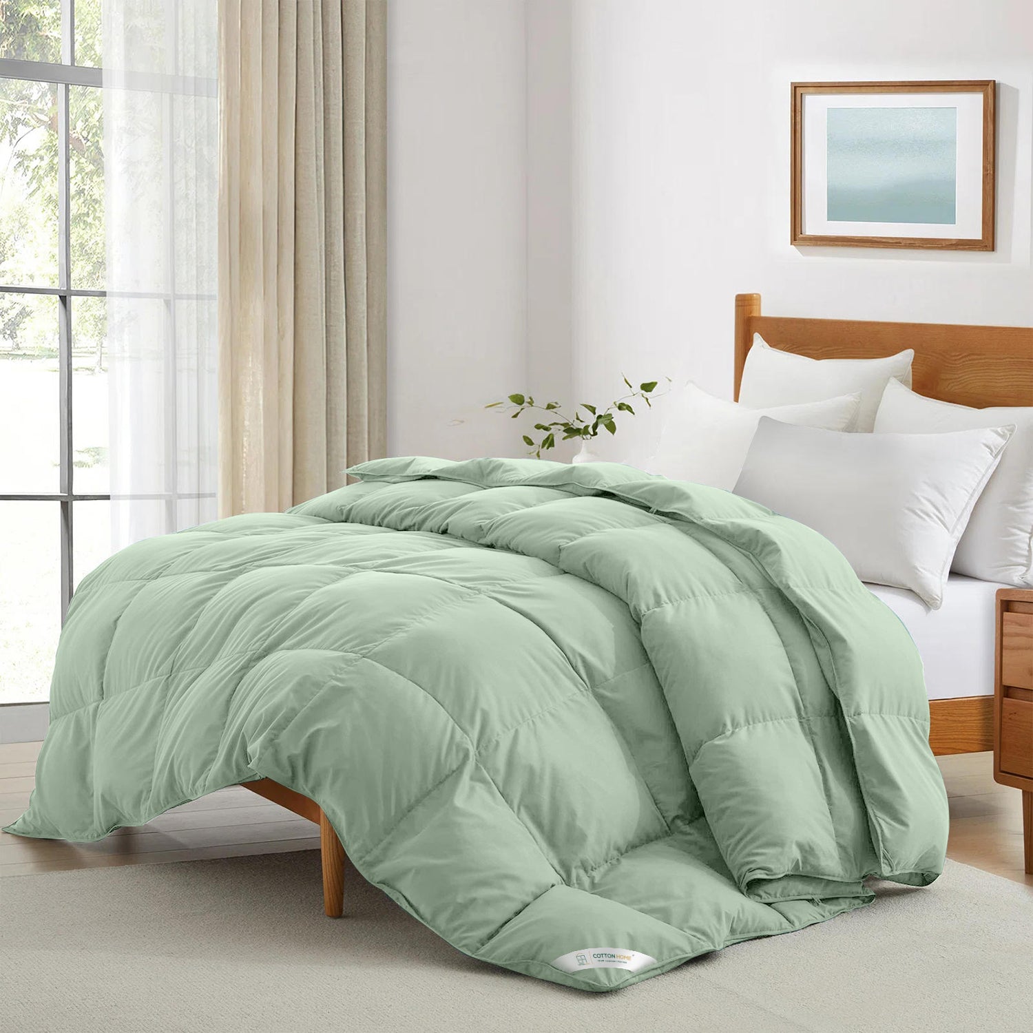 Premium Mint Green All Season High quality Super Soft Comforter 1 Piece