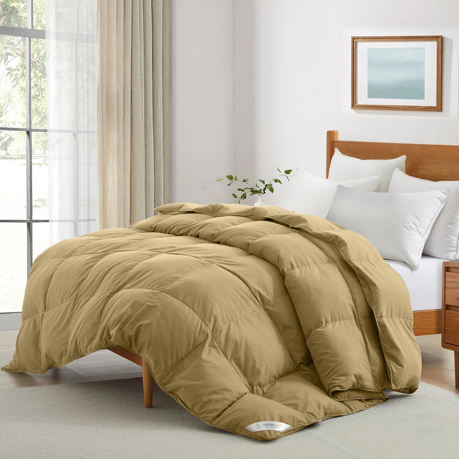 Premium Mustard All Season High quality Super Soft Comforter 1 Piece