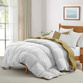 All Season White Super Soft Reversible King Comforter Set 220x240cm with 2 Pillow Case