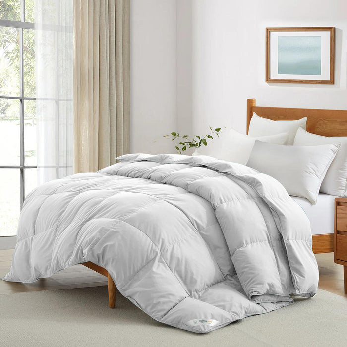 Premium White 220x240cm All Season High quality Super Soft Comforter 1 Piece