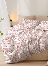 Duvet Cover 4 piece set Super King size High quality 240x260 duvet cover with Fitted sheet and pillow cases Abstract Harmony - Cotton Home