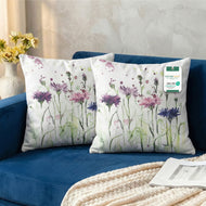 Cotton Decorative Throw Pillows Pack of 2 - 45x45 cm Square, Pink