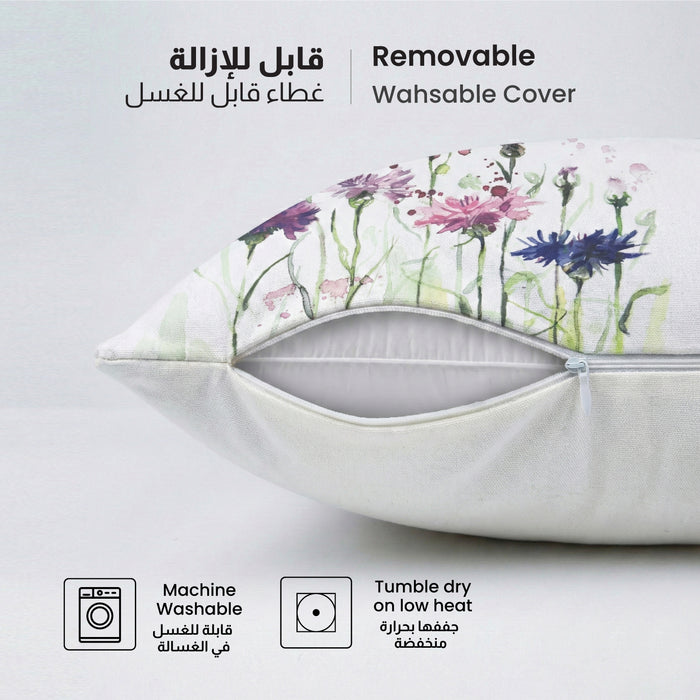 Cotton Decorative Throw Pillows Pack of 2 - 45x45 cm Square, Pink