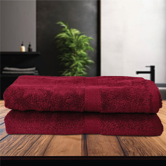 Cotton Bath Towel 70x140 CM 2 Piece Set-Soft Feel, Quick Dry, Highly Absorbent Durable Towels