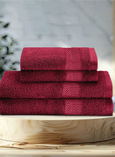 Cotton Face Towel and Hand Towel 4 Piece Set-Soft Feel, Quick Dry, Highly Absorbent Durable Towels - Cotton Home
