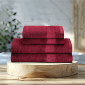 Cotton Face Towel and Hand Towel 4 Piece Set-Soft Feel, Quick Dry, Highly Absorbent Durable Towels