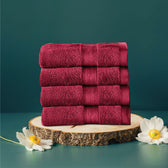 Cotton Face Towel Pack of 4 Soft Feel, Quick Dry, Highly Absorbent Durable Towels