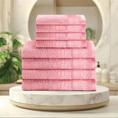 Cotton Face Towel and Hand Towel 8 Piece Set-Soft Feel, Quick Dry, Highly Absorbent Durable Towels