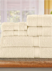 Cotton Towels 6 Piece Set-Soft Feel, Quick Dry, Highly Absorbent Durable Towels - Cotton Home