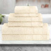 Cotton 6 Piece Towel Set-Soft Feel, Quick Dry, Highly Absorbent Durable Towels