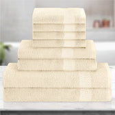 Cotton 8 Piece Towel Set-Soft Feel, Quick Dry, Highly Absorbent Durable Towels