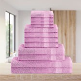 Cotton Towels 12 Piece Set-Soft Feel, Quick Dry, Highly Absorbent Durable Towels