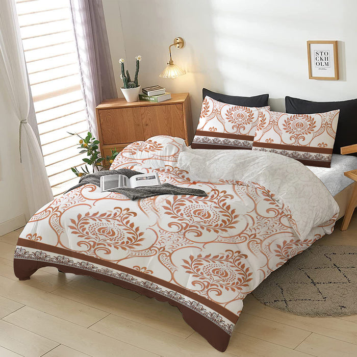 4-Piece Printed Comforter Set 160x220cm Ethnic Hue