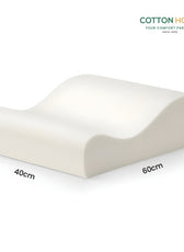 Memory Foam Pillow 40x60 (12x9) High Quality Knitted Anti Snore Contour Cervical Neck Support - Cotton Home