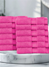 Cotton Face Towel 30x30 CM 12 Piece Set-Soft Feel, Quick Dry, Highly Absorbent Durable Towels - Cotton Home