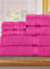 Cotton Towels 6 Piece Set-Soft Feel, Quick Dry, Highly Absorbent Durable Towels - Cotton Home