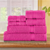 Cotton Towels 6 Piece Set-Soft Feel, Quick Dry, Highly Absorbent Durable Towels