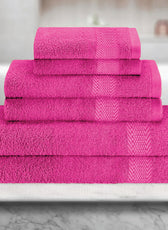 Cotton 6 Piece Towel Set-Soft Feel, Quick Dry, Highly Absorbent Durable Towels - Cotton Home