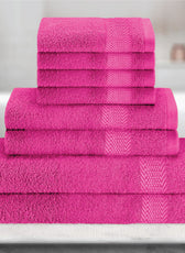 Cotton 6 Piece Towel Set-Soft Feel, Quick Dry, Highly Absorbent Durable Towels - Cotton Home