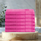 Cotton Hand Towel 50x100 CM 6 Piece Set-Soft Feel, Quick Dry, Highly Absorbent Durable Towels