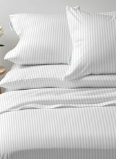 6 Piece Duvet Cover Set 240x260cm Supersoft White