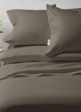 6 Piece Duvet Cover Set 220x240cm Supersoft Grey