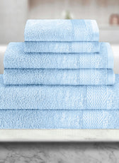 Cotton 6 Piece Towel Set-Soft Feel, Quick Dry, Highly Absorbent Durable Towels - Cotton Home