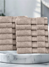 Cotton Face Towel 30x30 CM 12 Piece Set-Soft Feel, Quick Dry, Highly Absorbent Durable Towels - Cotton Home