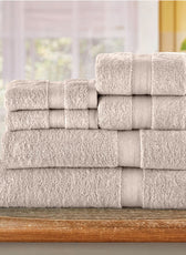 Cotton Towels 6 Piece Set-Soft Feel, Quick Dry, Highly Absorbent Durable Towels - Cotton Home