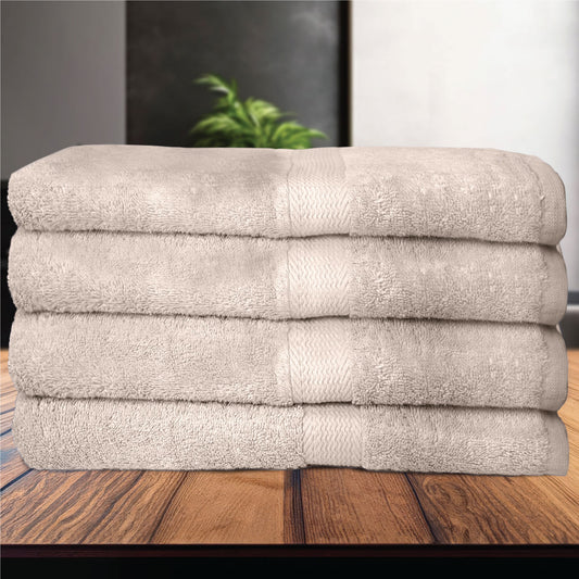 Cotton Bath Towel 70x140 CM 4 Piece Set-Soft Feel, Quick Dry, Highly Absorbent Durable Towels