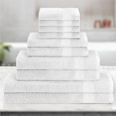 Cotton Towels 10 Piece Set-Soft Feel, Quick Dry, Highly Absorbent Durable Towels